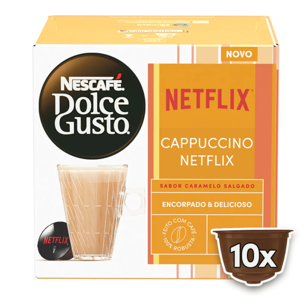 CAPPUCCINO NETFLIX SABOR CARAMELO SALGADO 10 CÁPSULAS - Image 2